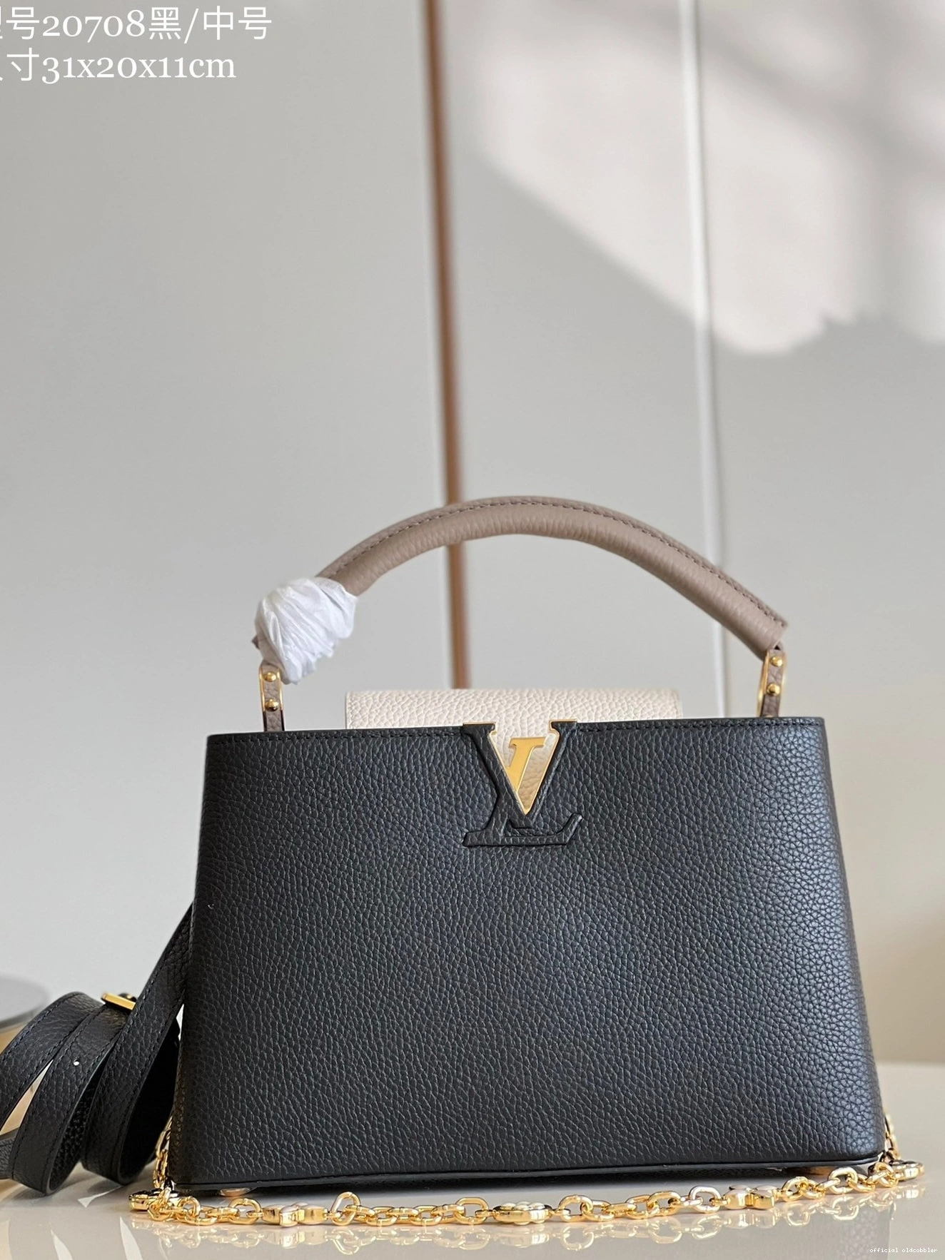 Official oldcobbler CAPUCINES VUITTON MM LOUIS 0820